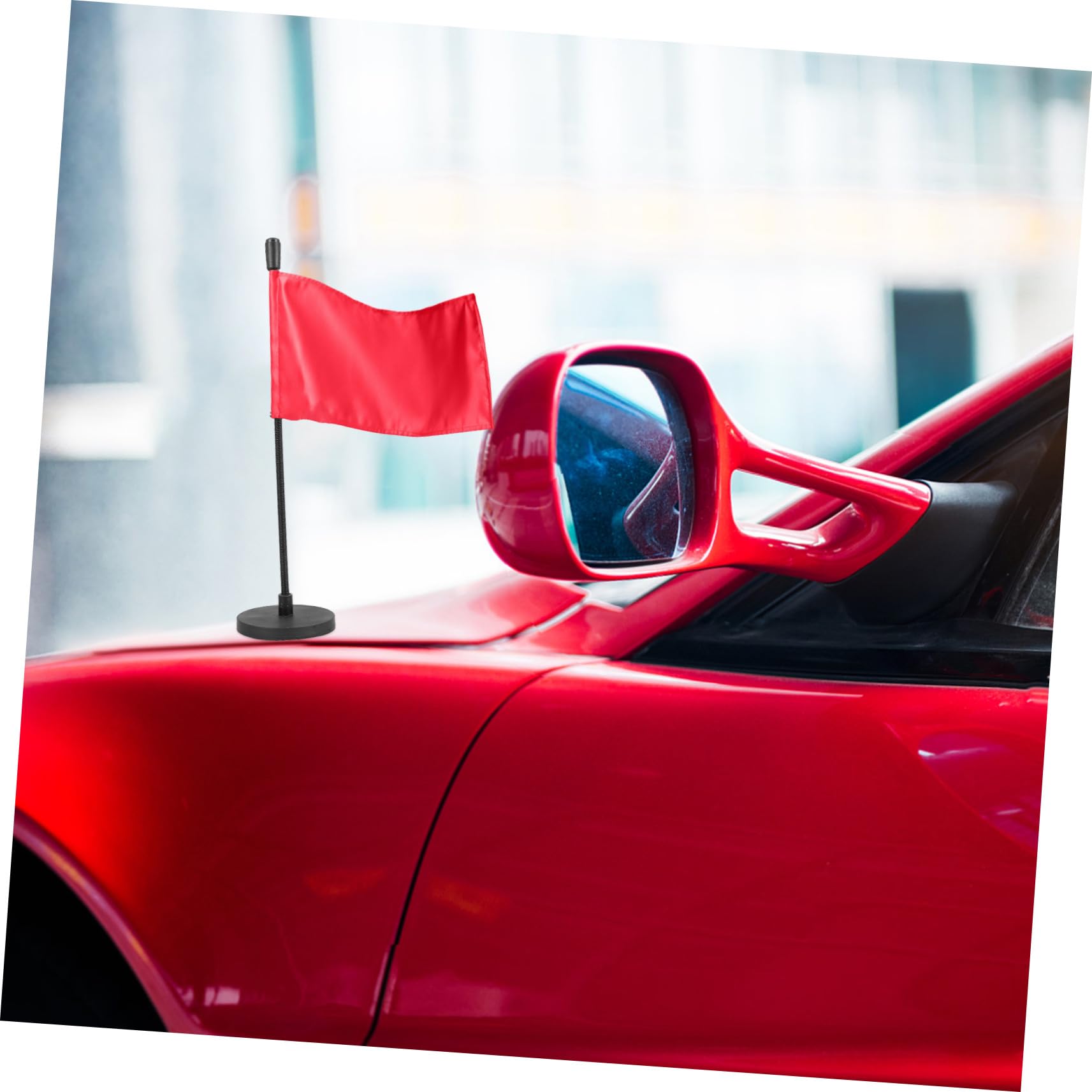 MERRYHAPY 2piezas Soporte de Asta de Bandera Magnético para Coche Base de Hierro, Fácil Instalación y Sujeción Firme, Adecuado para Banderas de Seguridad y Equipos, Uso en Techo de