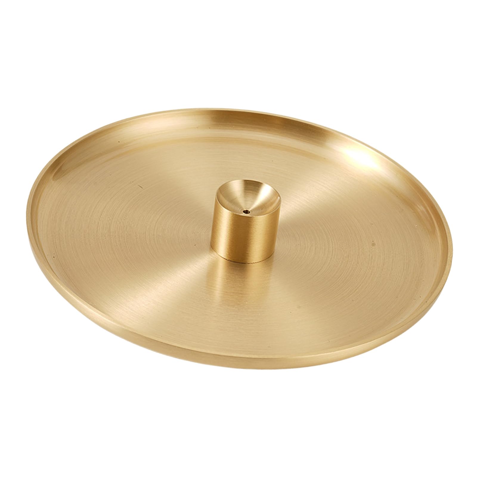 Elegante bruciatore di incenso in ottone con vassoio raccogli ceneri per meditazioni decorazioni per la casa Incensi coni Holder Set