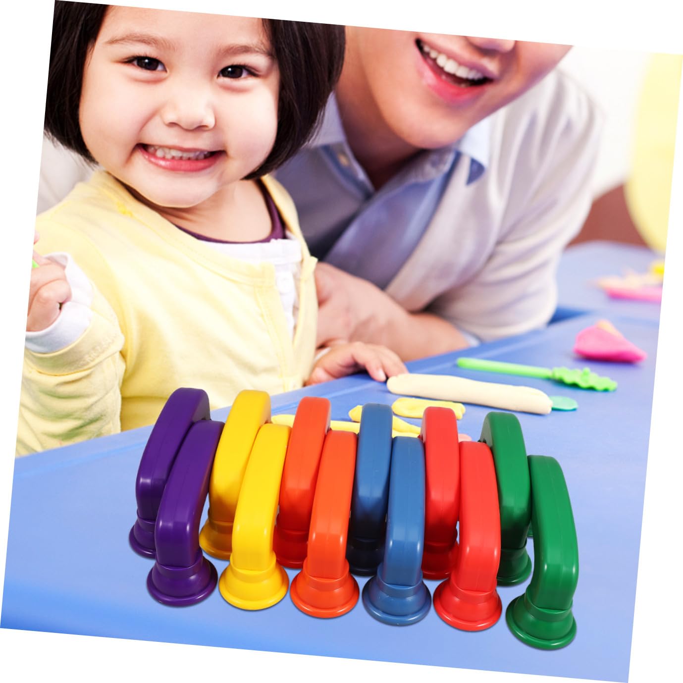 Abaodam Giocattolo Educativo Telefono Sussurrante in Plastica ABS Set da 12 Pezzi Colorati Compatto e Resistente per Sviluppo Udito e Concentrazione Piccoli per Attività Ludiche e