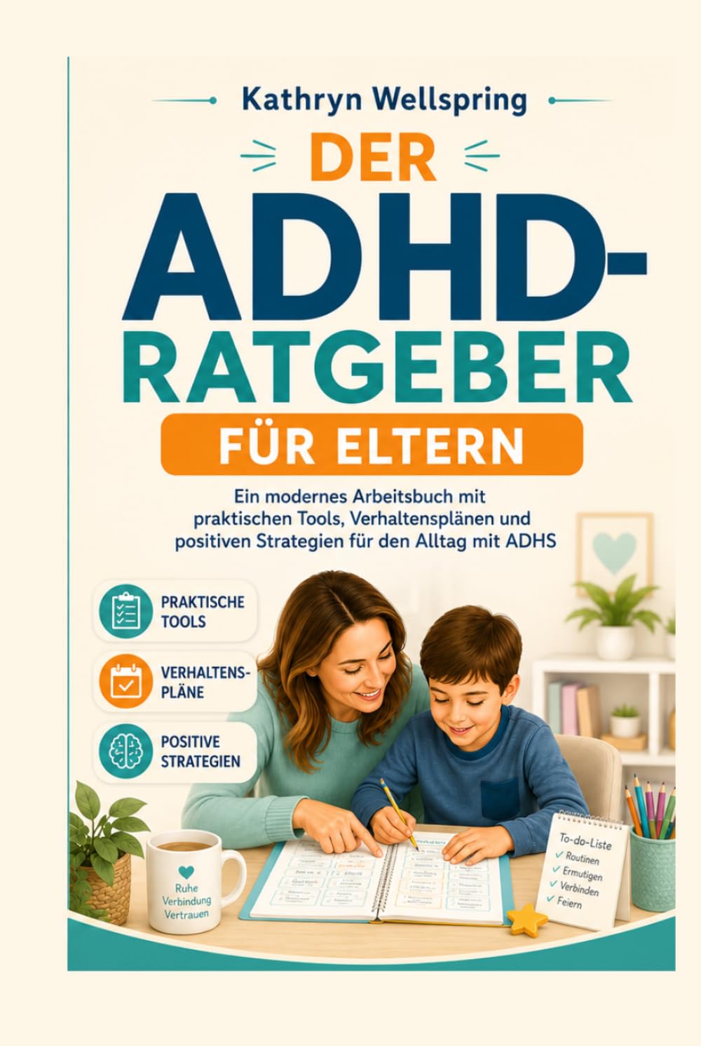 Der ADHD-Ratgeber für Eltern: Ein modernes Arbeitsbuch mit praktischen Tools, Verhaltensplänen und positiven Strategien für den Alltag mit ADHS