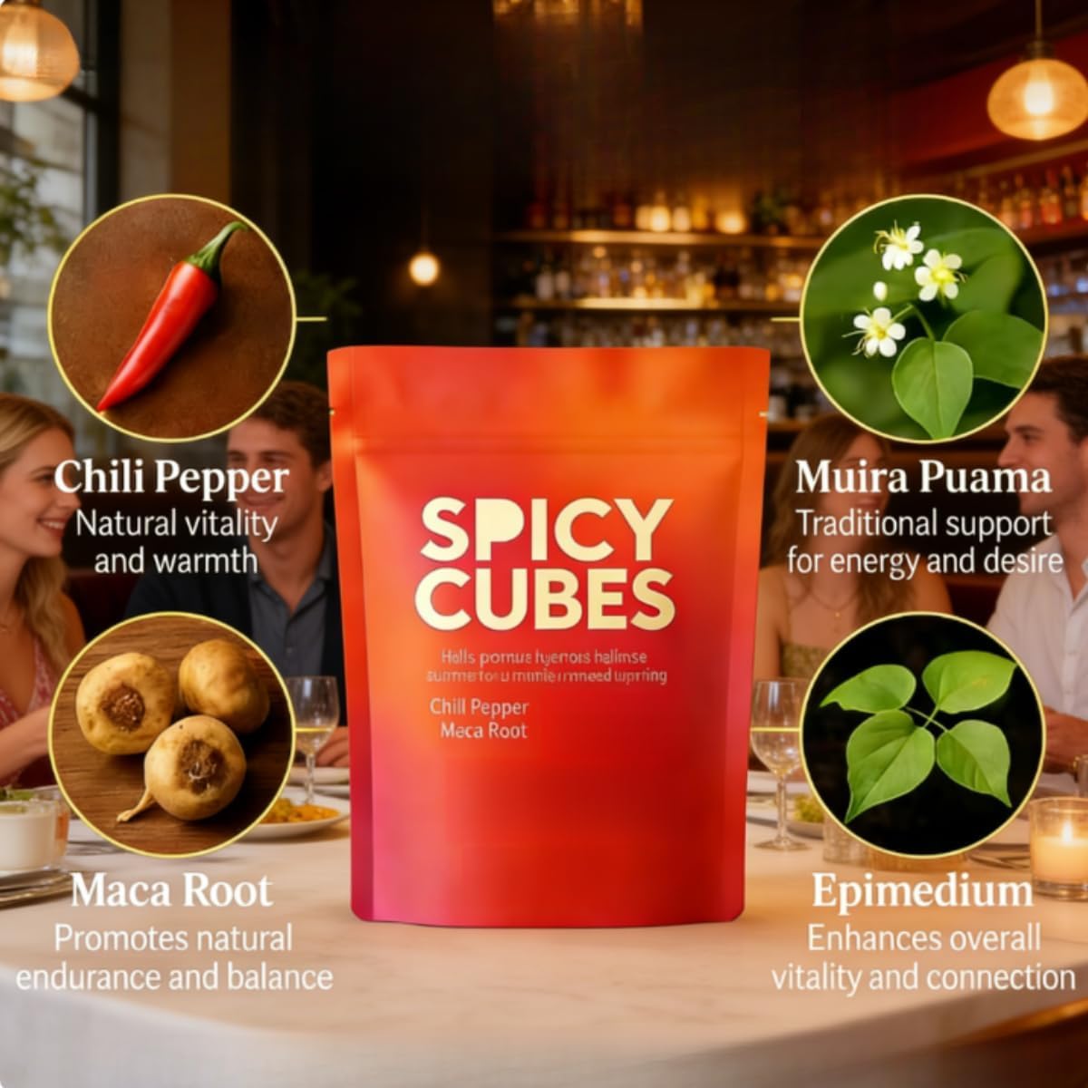 Spicy Cubes - Promote emotional relaxation, soothe body and mind, enhance intimacy, energy and vitality