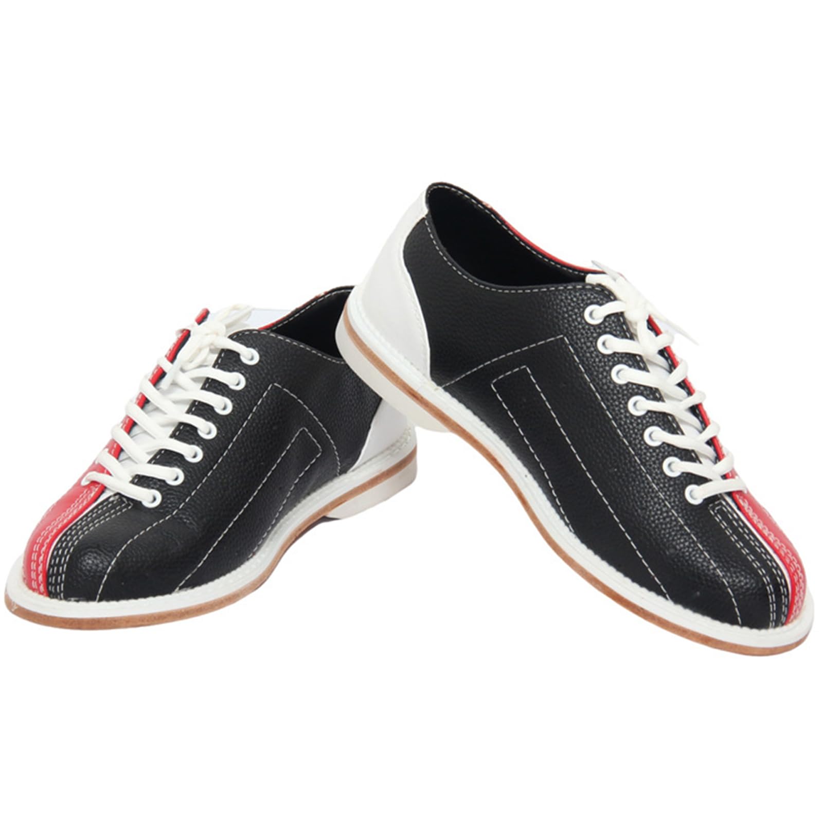 SDEQA Scarpe da Bowling Uomo, Scarpe Bowling con Lacci Donna, alla Moda Anti-Resistenza