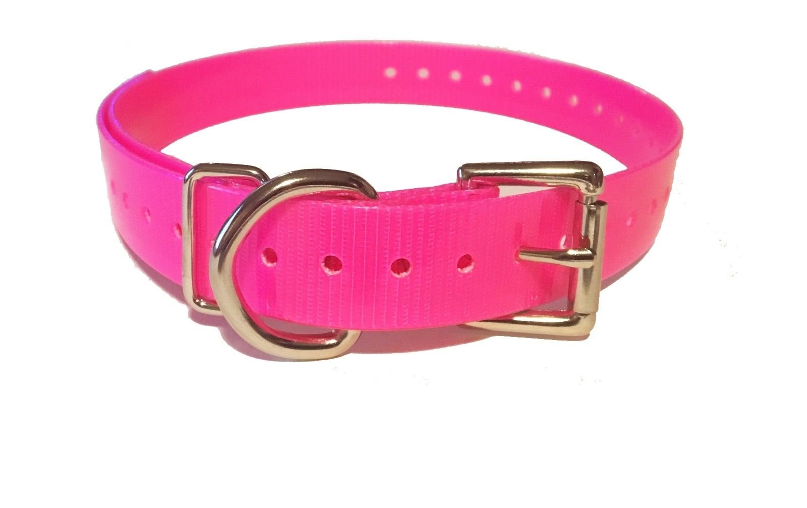 Sparky Pet Co High-Flex 3/4" Roller Buckle Replacement Collars (Neon Pink)