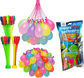 Kit 222 Balões de Água Coloridos para Guerra de Água Brincadeiras Festas Verão e Diversão Infantil Resistentes e Rápidos de Encher