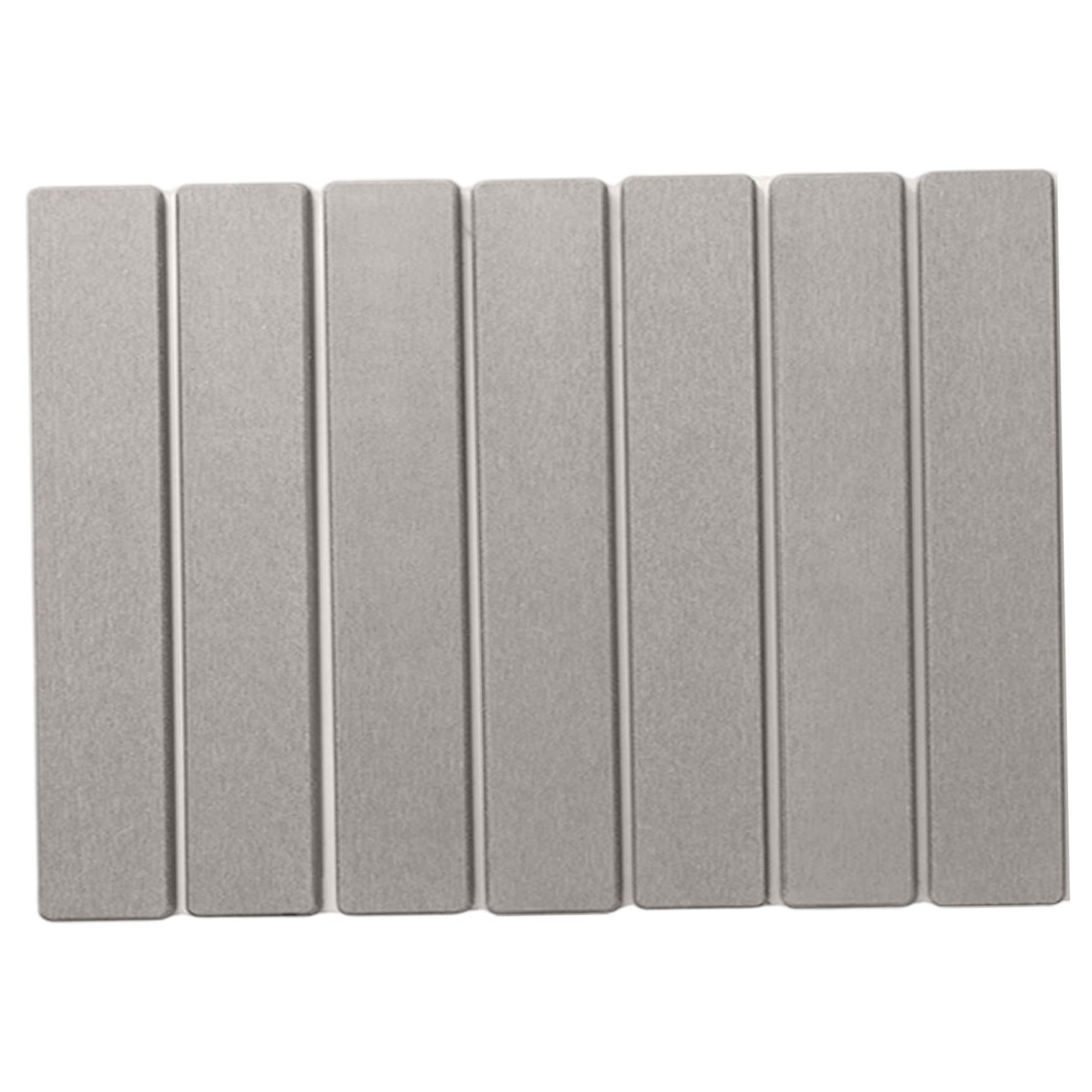 Tappetino da bagno in diatomacea, antiscivolo, ad asciugatura rapida, 40,6 x 30,5 cm, pieghevole, per bagno e cucina, grigio, ideale per una decorazione domestica sicura ed elegante