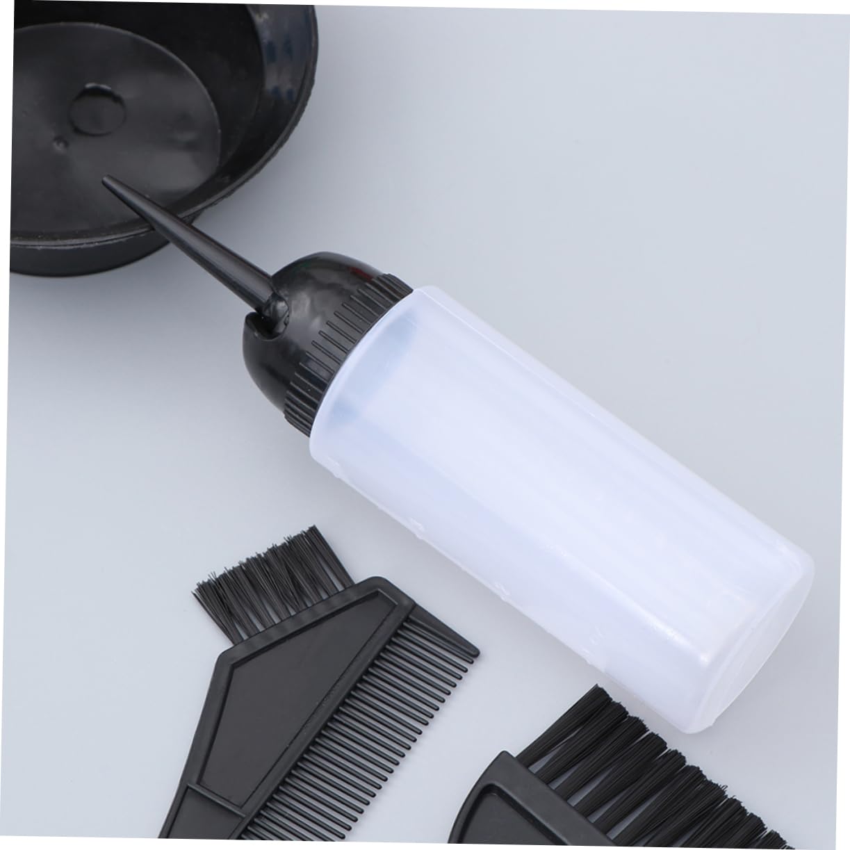 6 Piece Hair Dye Bottle Set Plastic Salon Applicator for Color