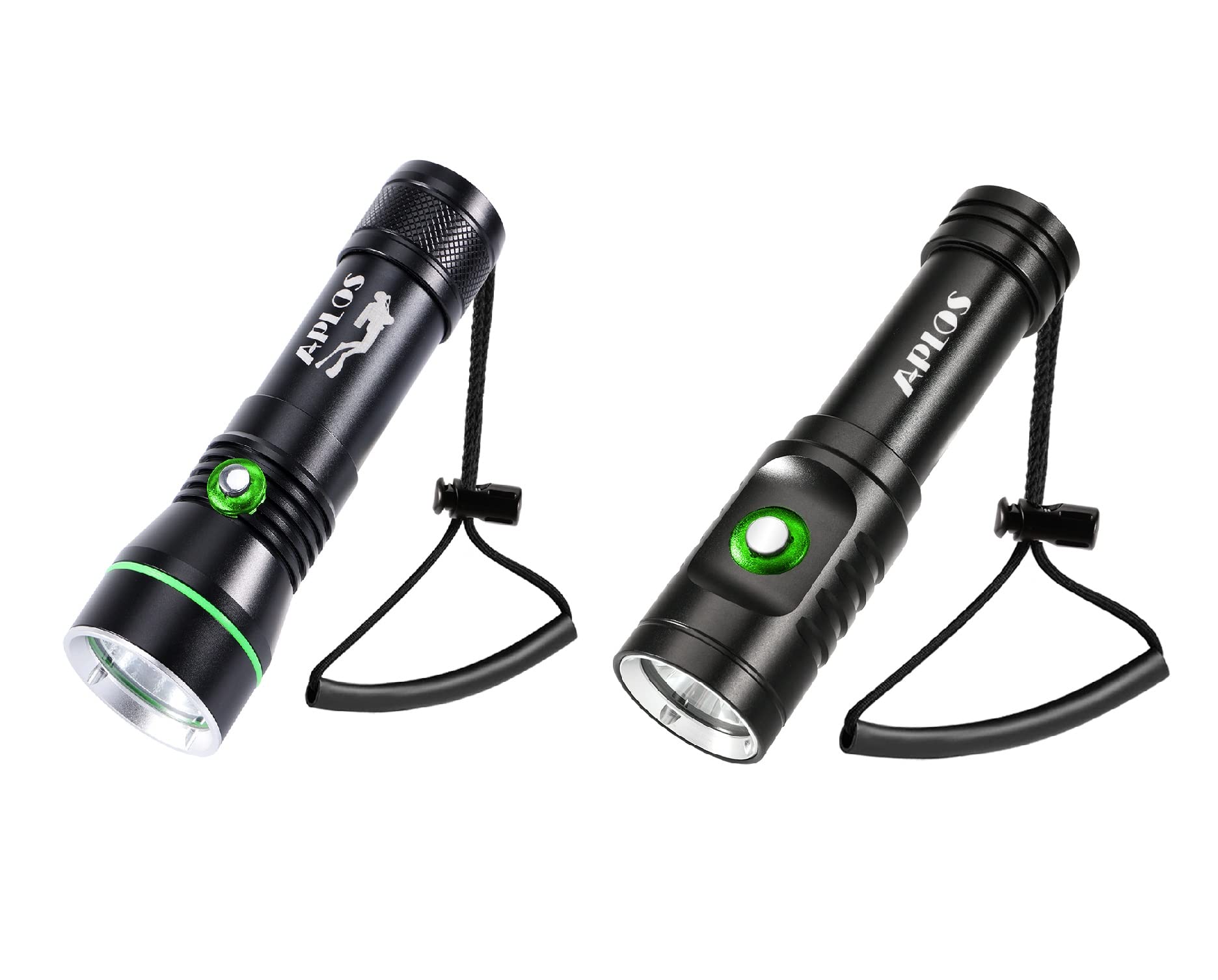 APLOSAP30 3000lm Diving Flashlight with Power Indicator, APLOS AP01 1050lm Diving Flashlight with Power Indicator