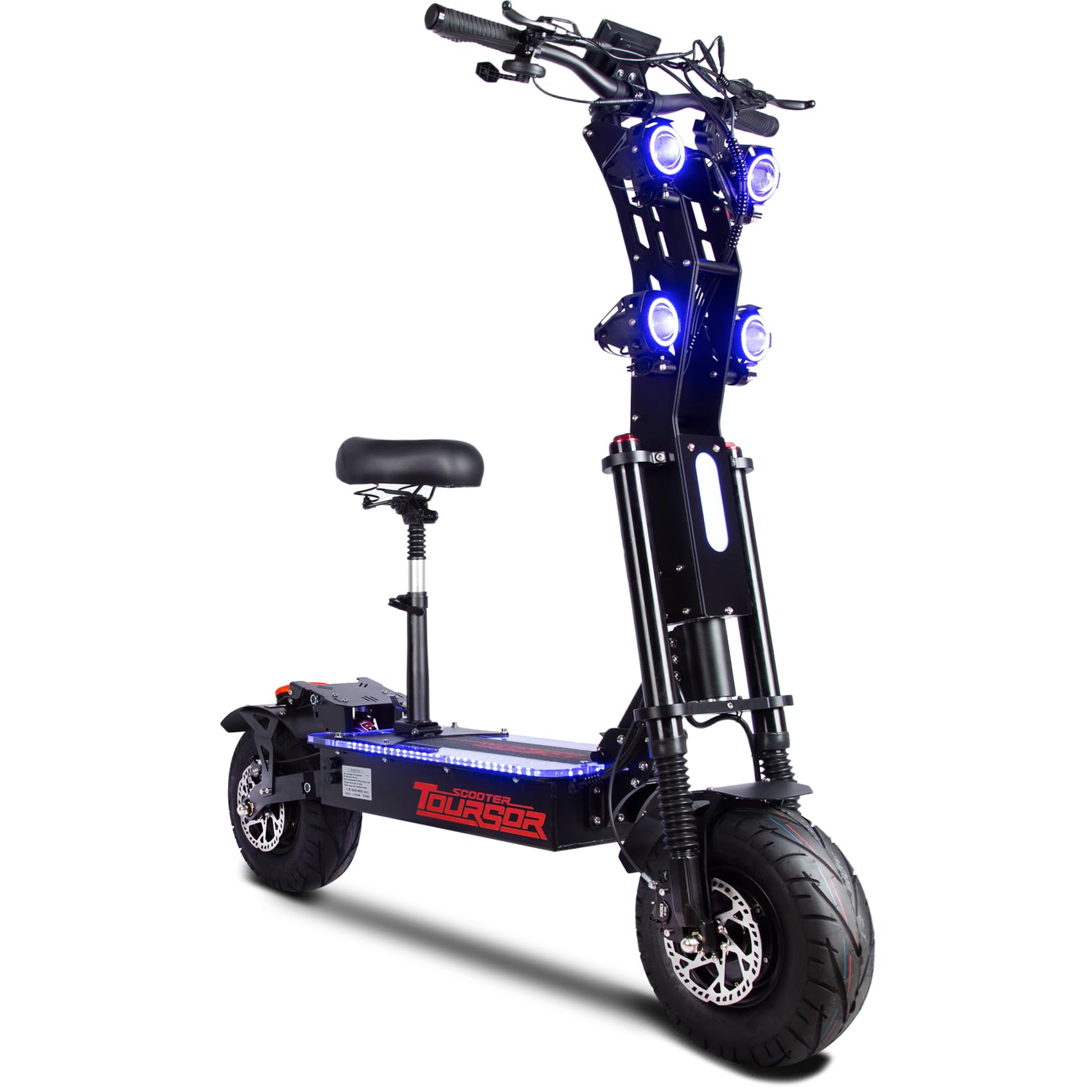 X1360VPRO Hyper-Class Electric Scooter Adults 10000W Dual Motor 60 MPH 60V 50Ah Extended Range Battery 70 Miles 13