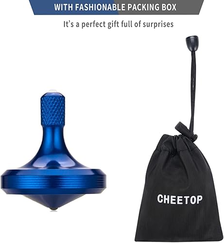 Miniatura 28 de Parte superior giratoria de metal de precisión, giro de acero inoxidable bien hecho, de larga duración, más de 8 minutos, juguete de giroscopio