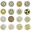 Rivets, 6mm Mosaic Pin Rivets for Knife Handle Screw Brass Mosaics Rivets Nail Steel Tube More Design Exquisite Style Length 90mm 1PCStyle 2