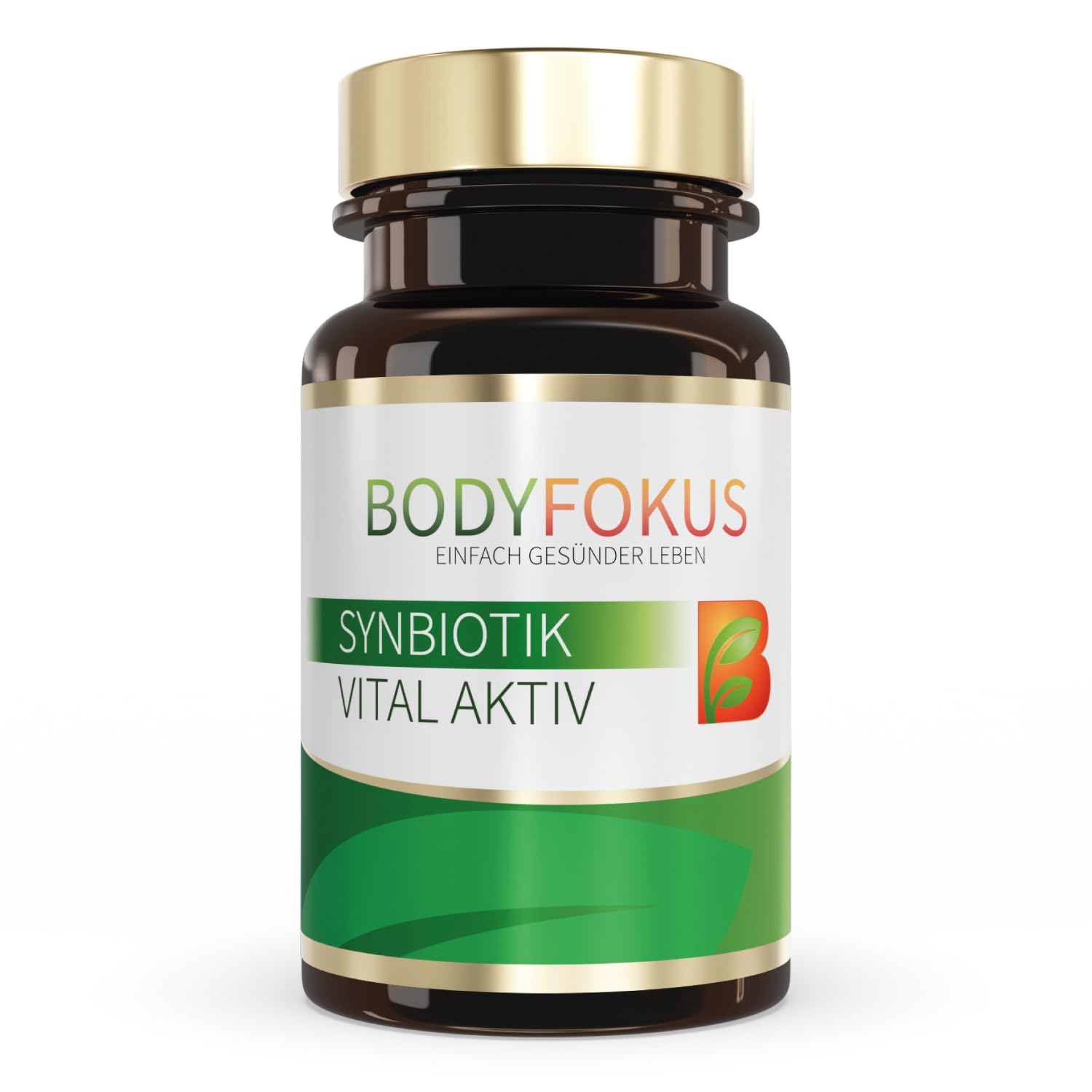 BodyFokus SynBiotik Vital Aktiv 13 Stämme Inulin Oligofructose 60 Kapseln