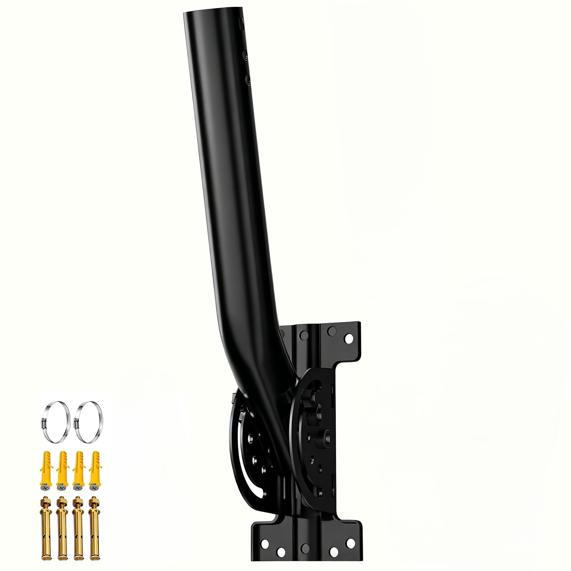 Universal Pole &amp; Wall-Mounted Antenna Mount, 1.38" Dia x 14.6" L
