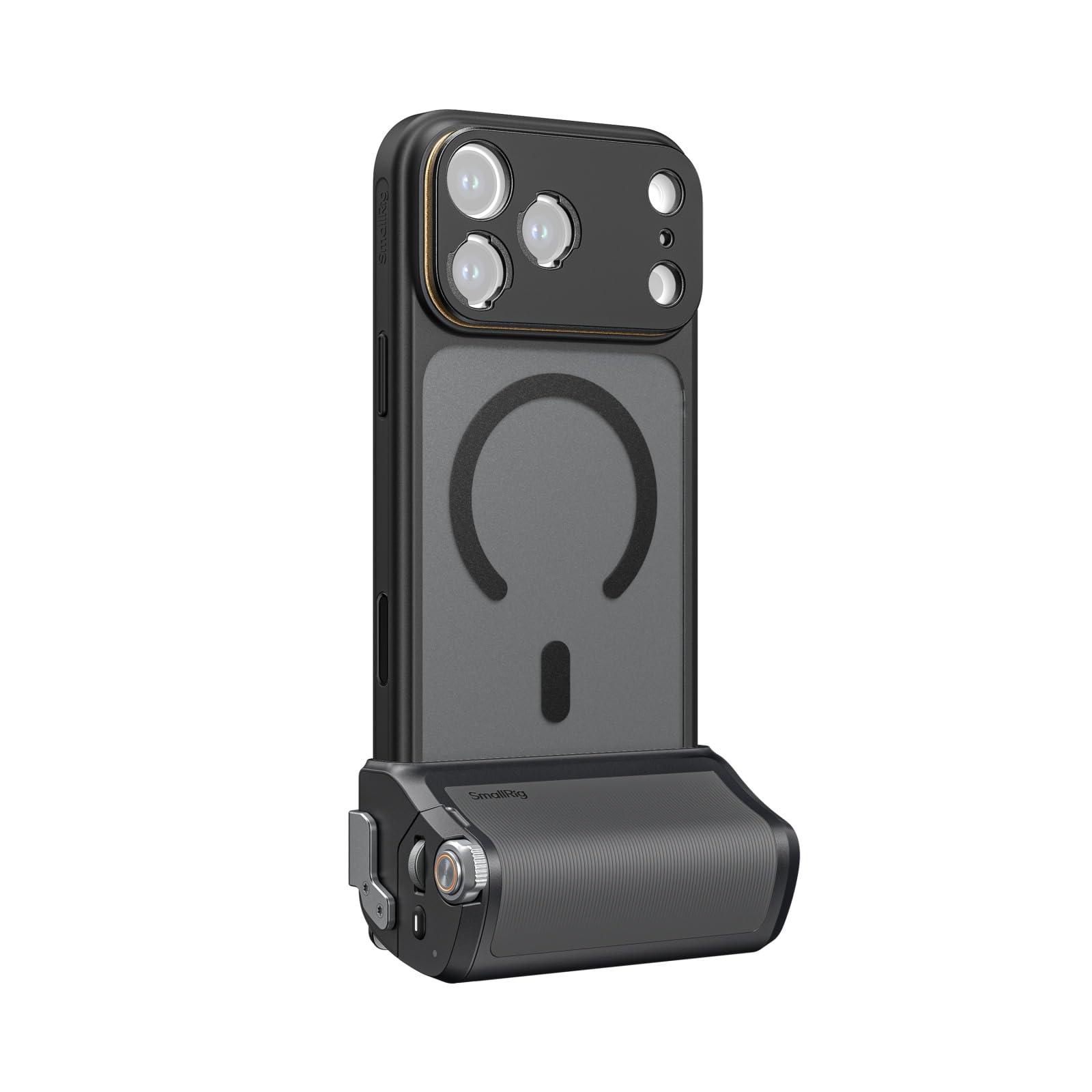 SMALLRIG FilMov Fotogriff & Handyhülle-Set für iPhone 17 Pro Max, Ergonomischer Griff mit Auslöser und Zoom, 3400mAh Akku, Kabellose Fernbedienung, Smartphone-Set für Filmemacher, Selfies – 5554