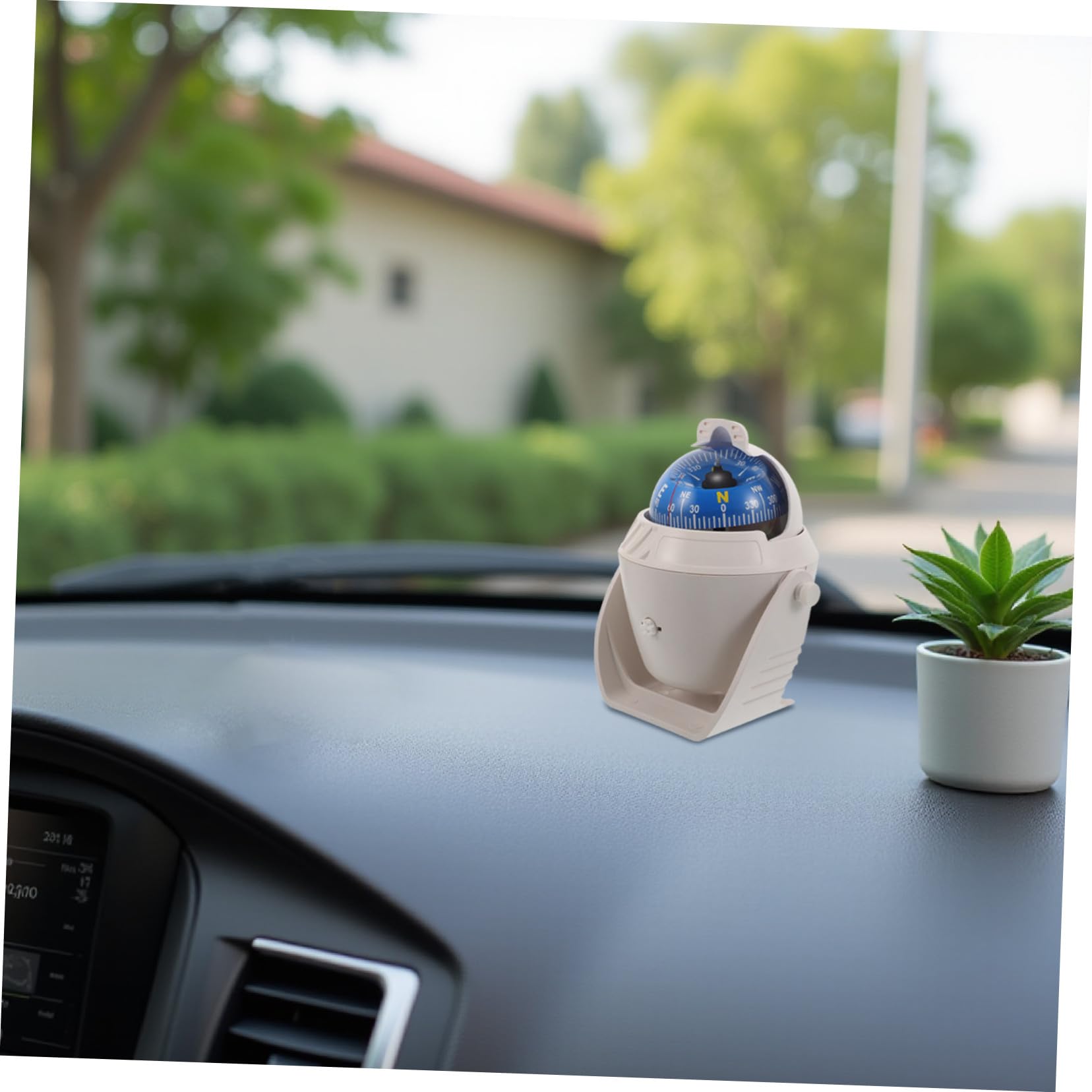 TOYANDONA Bussola Digitale per Auto Bussola di Navigazione per Barca Sfera Guida Direzionale con Montaggio sul Cruscotto Strumento di Navigazione per Auto e Camion