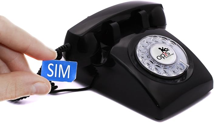 OPIS 60s Mobile  t l phone Portable Senior GSM Bureau Portable r tro avec Cadran Rotatif Telephone Fixe GSM Vintage d bloqu   Noir  OPIS 60s Mobile  t l phone Portable Senior GSM Bureau Portable r tro avec Cadran Rotatif Telephone Fixe GSM Vintage d bloqu   Noir