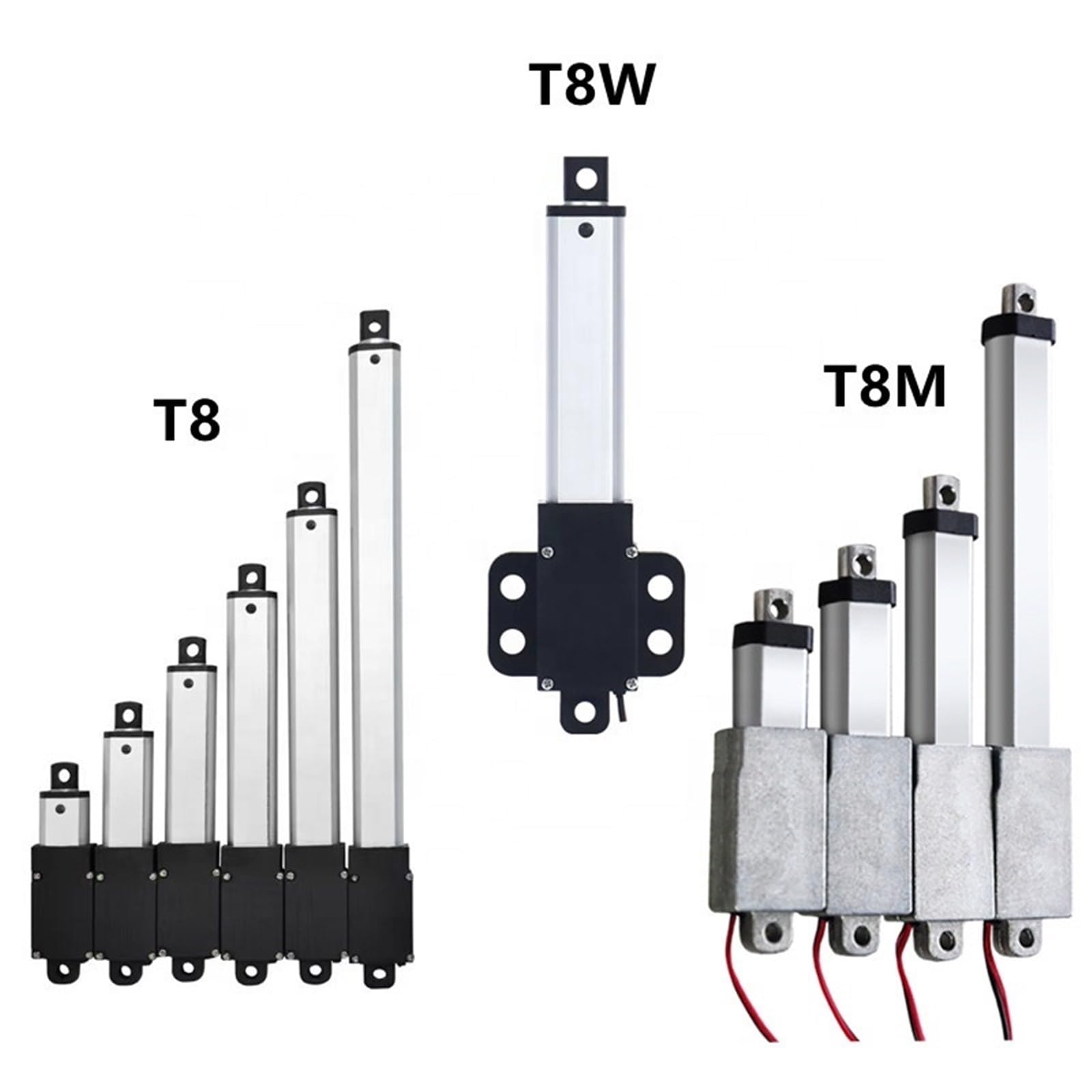 Actionneur linéaire 10 mm, mini option électrique, capteur à effet Hall et potentiomètre, 1 pièce(5mm/s 10MM 188N,12VDC)