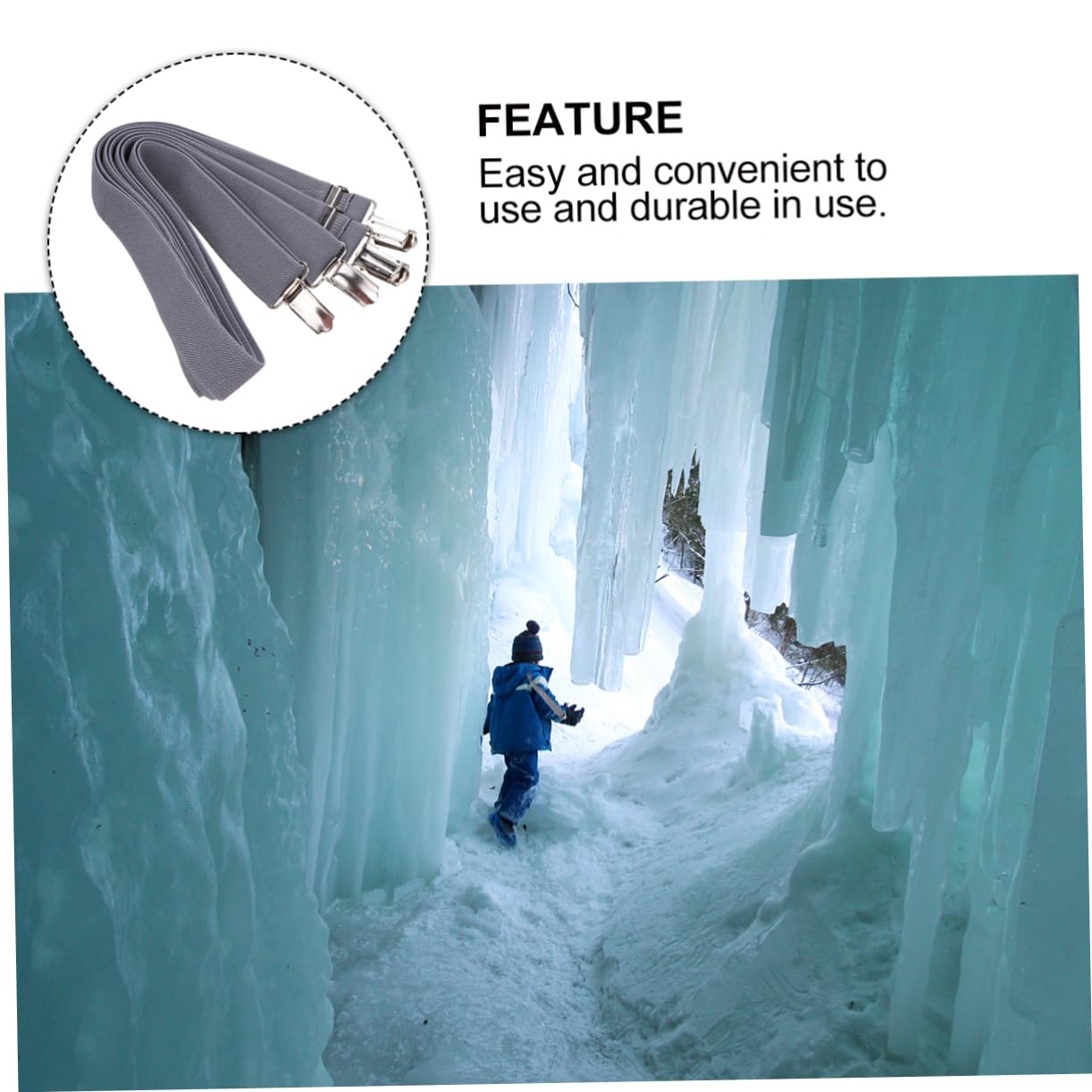 NOLITOY Djustable Glove Hat Clip for Boys and Girls Gloves Holder Hat Hanger Mittens Clip Children's Elastic Gloves Catcher (grey)