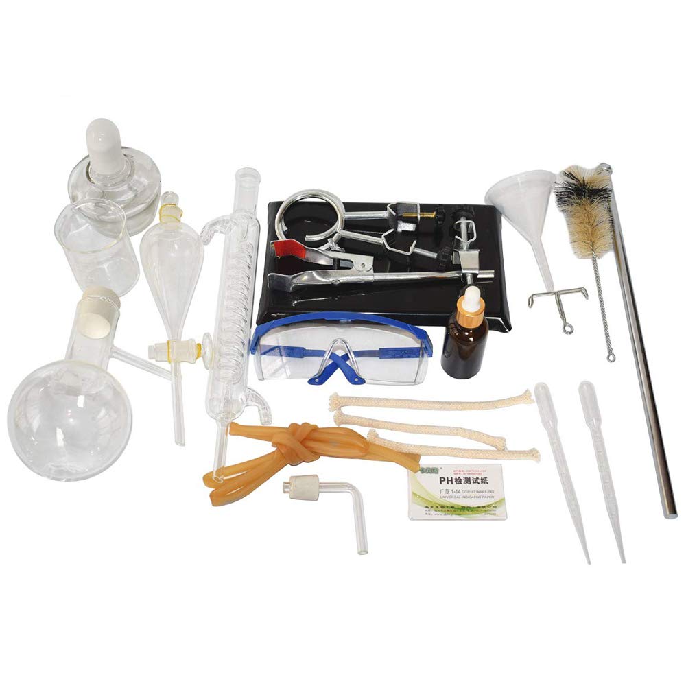 150ml Juego De Unidades De Destilación Cristalería De Laboratorio Ciencia Industrial Destilador Purificación De Rocío Puro Fabricación De Aceites Esenciales Alcohol Agua Destilada Equipo De(150ml S+F)