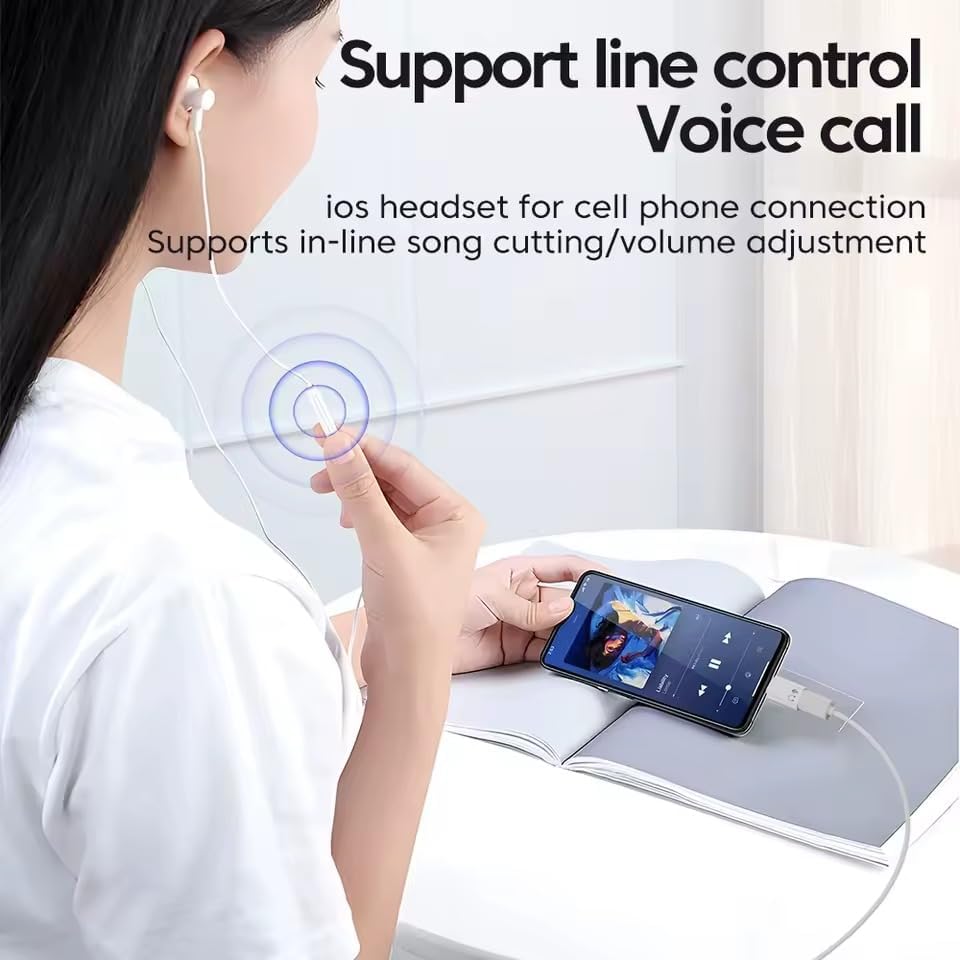 Image of ETZIN Lighting Female to USB C Male Audio Adapter for Phone 15 16 Pro Max Plus IPad Air McBook Galaxy Android Phones, Connector Support Audio & Microphone, Not for Charge & Data Transfer EPL-1518CC