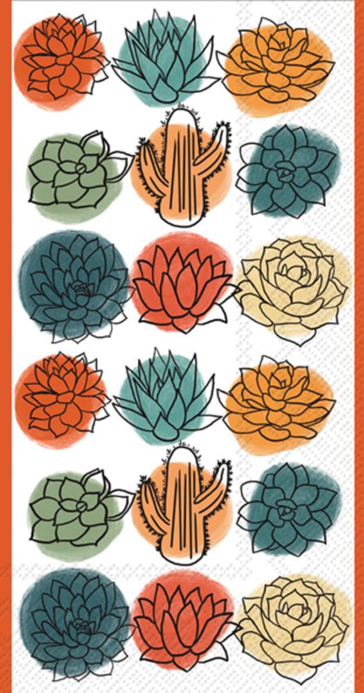 Boston InternationalBF950700 Guest Paper Towel Southwest Dots - Pack of 16