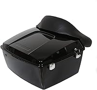 Vista 14 de ECOTRIC King Tour Pack Baúl de Equipaje con Parrilla Superior y Respaldo Compatible con Harley Touring Road King Electra Glide Road Glide Street