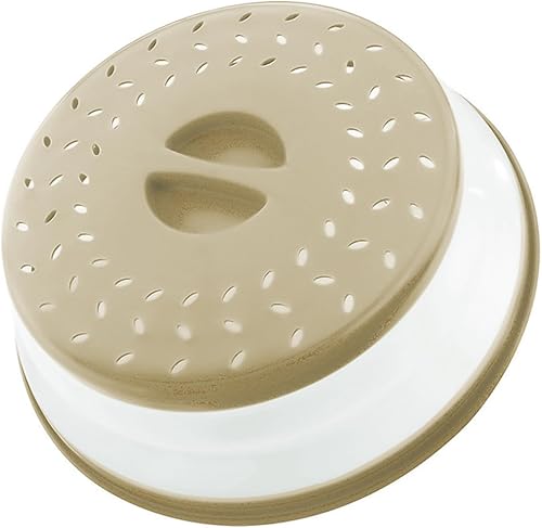 Cubierta plegable para salpicaduras de microondas, 10.5 pulgadas, apta para lavavajillas, cubierta para placa de microondas con ventilación de