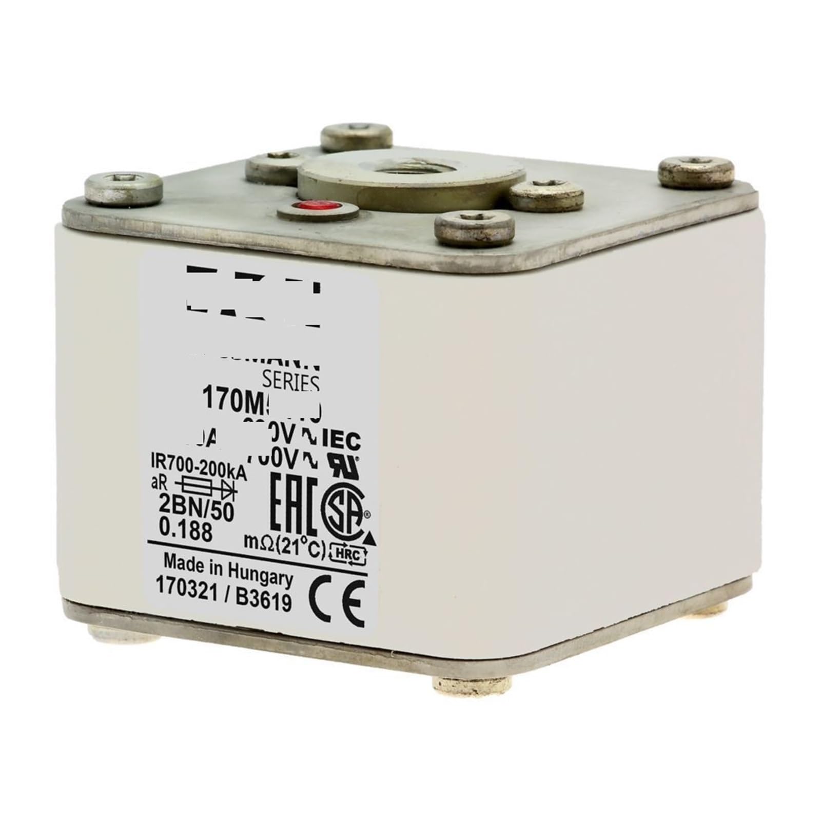 Fusible 170M5416 à extrémité plate pour protection de puissance