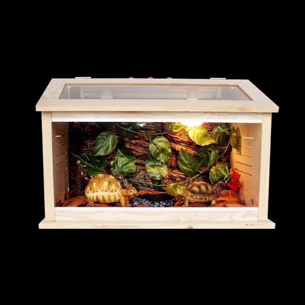 Przenośny mały zbiornik na płazy, terrarium dla gadów biurowych, naturalne pudełko dla gadów, pojemnik do hodowli gadów domek dla zwierząt