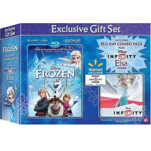 Exclusive Gift Set Frozen Includes Blu-ray Combo Pack Infinity Elsa Figure