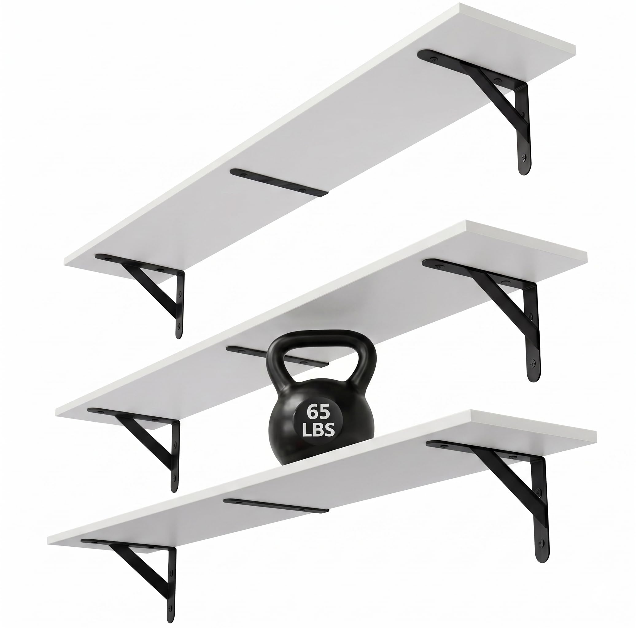 WOPITUES Floating Shelves - 3-Pack -23