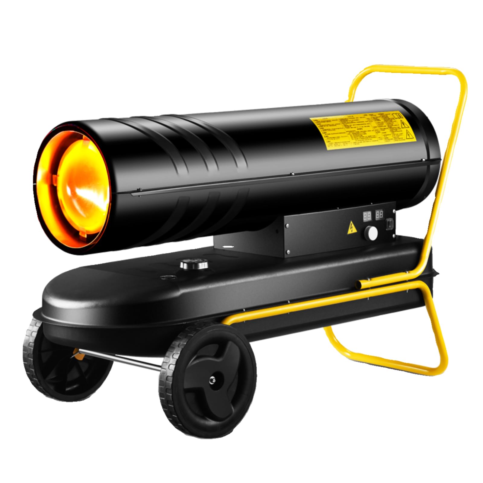 Stufa a gasolio/cherosene con termostato regolabile, uscita 20 kw/87,500 btu, copre 600 m3, design con ruote con grande serbatoio del carburante, perfetto per garage e officine