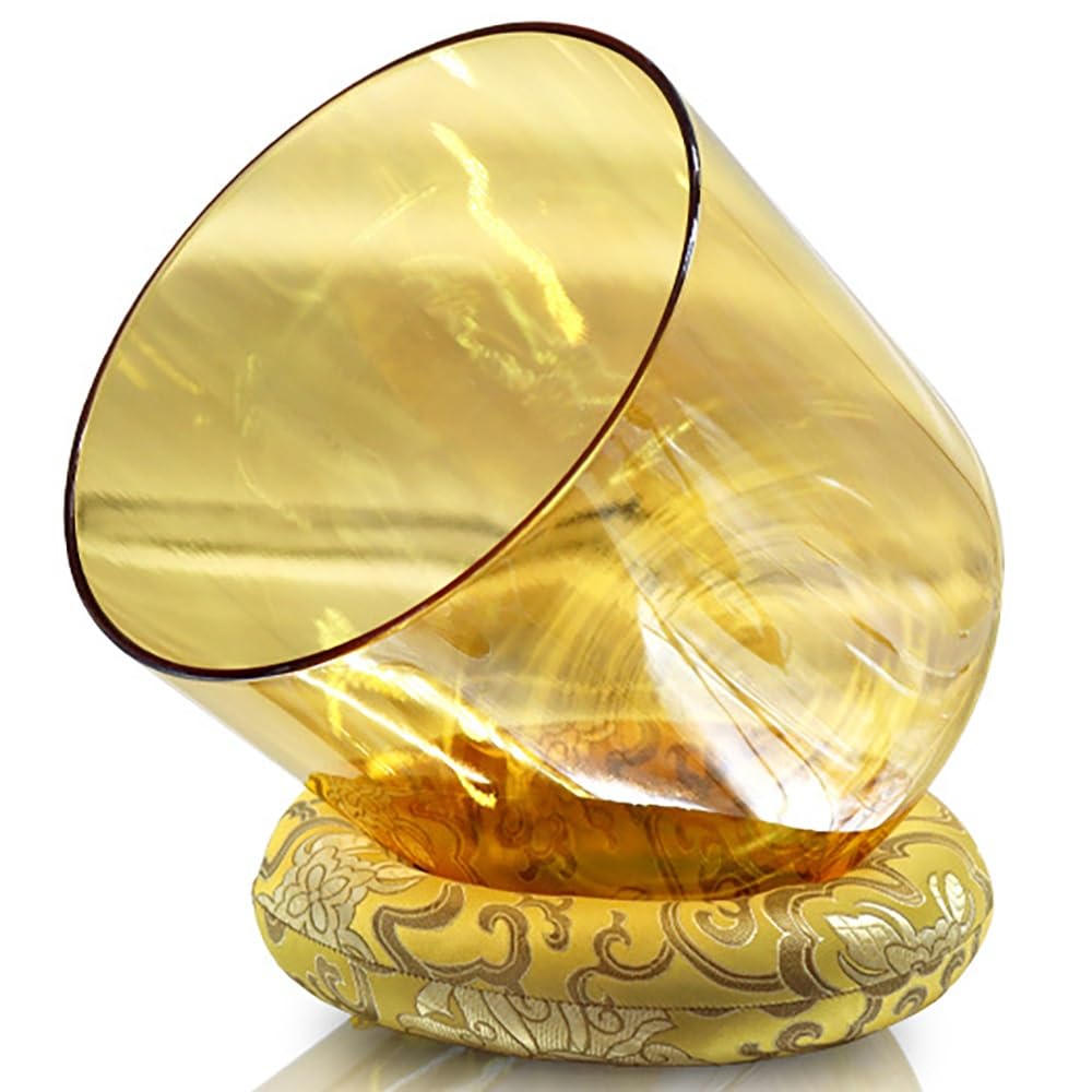 Alchemy Crystal Clear - Set di campane tibetane in cristallo, 6 pollici, 432 Hz, per guarigione del suono e meditazione, preghiera, antistress, per principianti e professionisti (Note)