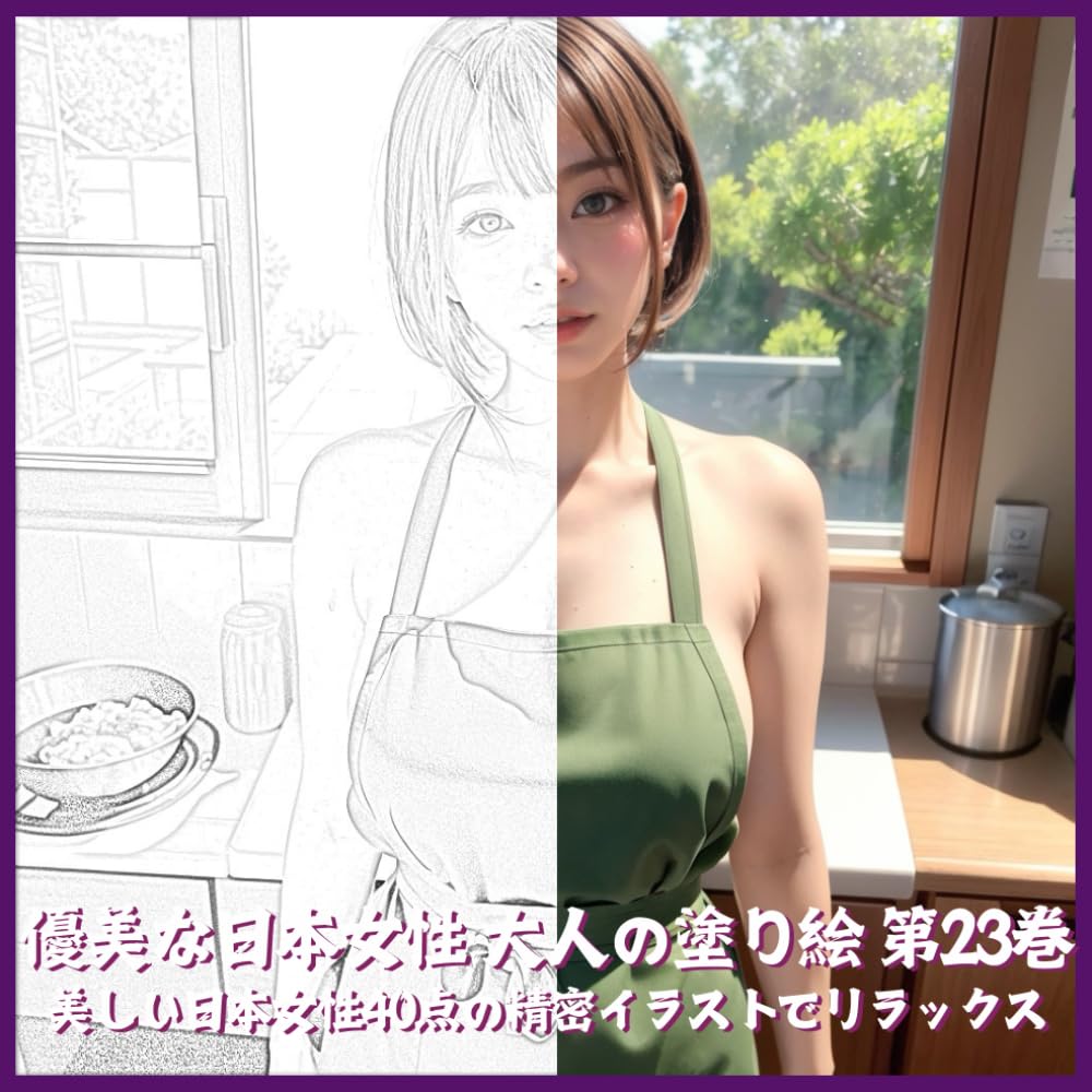 優美な日本女性 大人の塗り絵 第23巻　美しい日本女性の精密イラストでリラックス