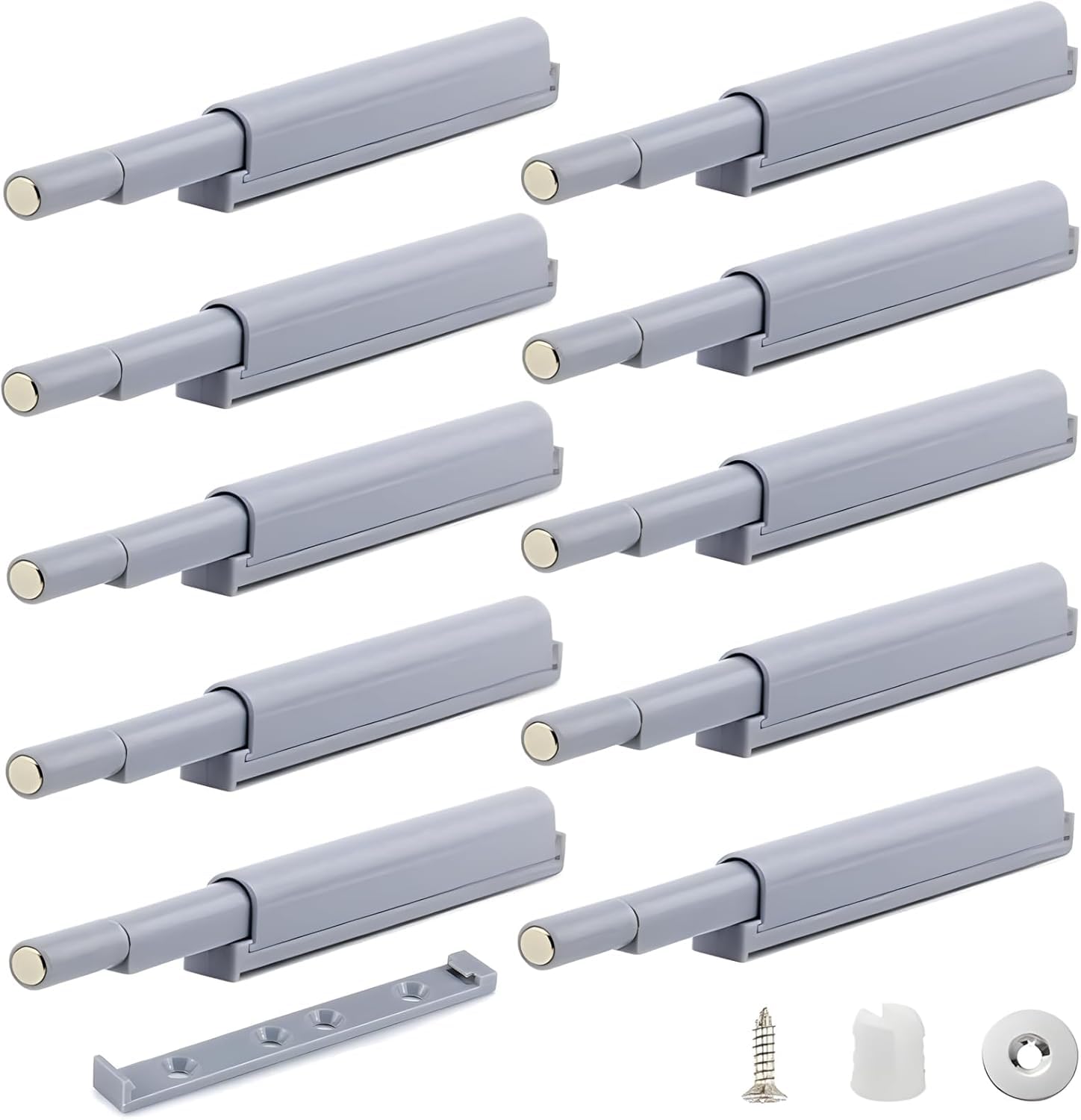 VICTAC Push to Open Door Catches Magnetic Latch Open and Close The Door with a Single Push Grey (10 Pack) (B0DGFCZX2F) Amazon Price History, Amazon Price Tracker
