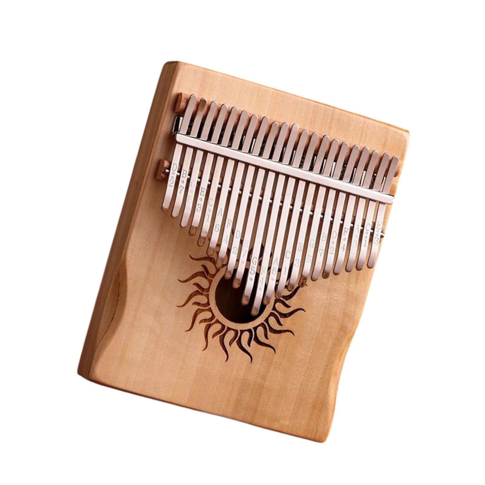 Kalimba 21 Lub 17 Klawiszy Wszystkie Okrągłe Otwory Z Drewna Klonowego Z Akcesoriami Odpowiednimi Dla Początkujących(Wood 21 KEY)