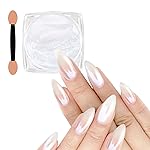 Allstarry Brown Chrome Nail Powder, 2pcs Metallic Mirror Effect Dust Glitter Glazed Manicure Decoration Reflective Pigment for Gel Polish Nail Art Decoration Resin Craft, Festivals - Dark Coffee