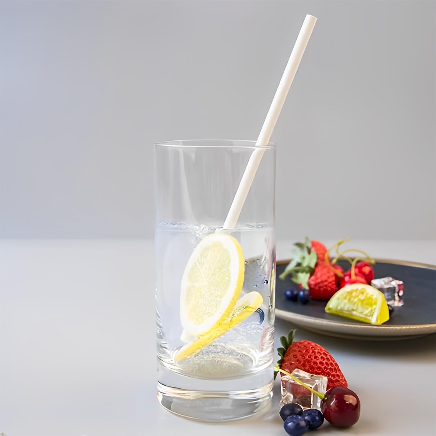 LUMOUS ROLA Paper Straws, 150 Pack Paper Drinking Straws, Bio Degradable Drinking Paper Straws Wedding Party, Party Straws - Image 3