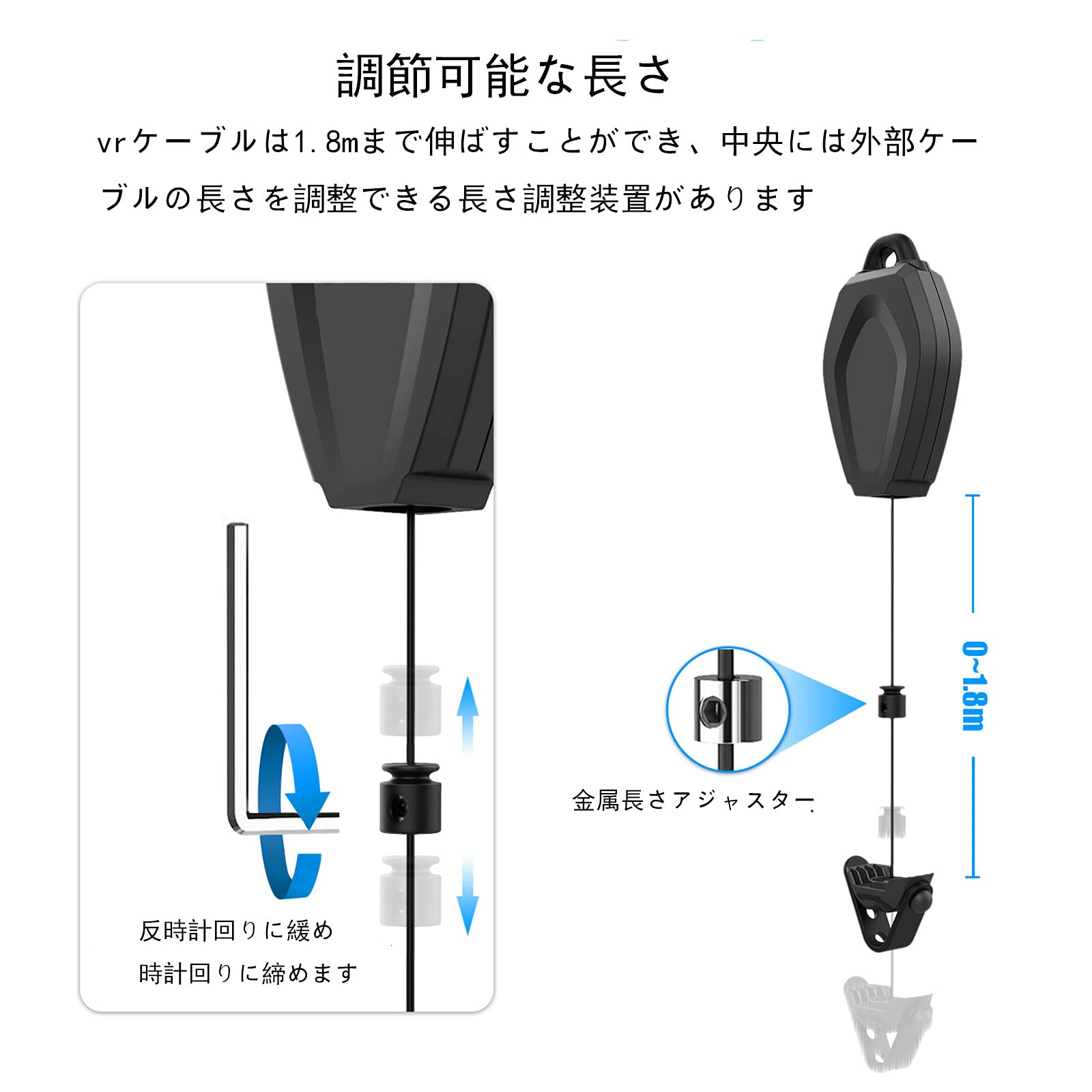 Amazon | Spryaut 管理 ケーブルクリップ for Oculus Quest 2/Quest