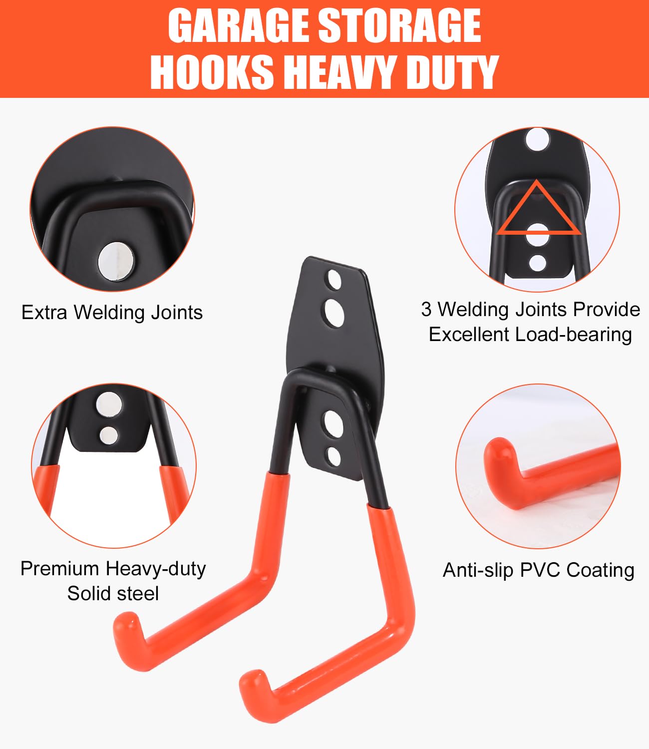 Generic Heavy Duty Utility Stalen Muurbeugel Garage Opslag Haken   12 Stuks 921546212