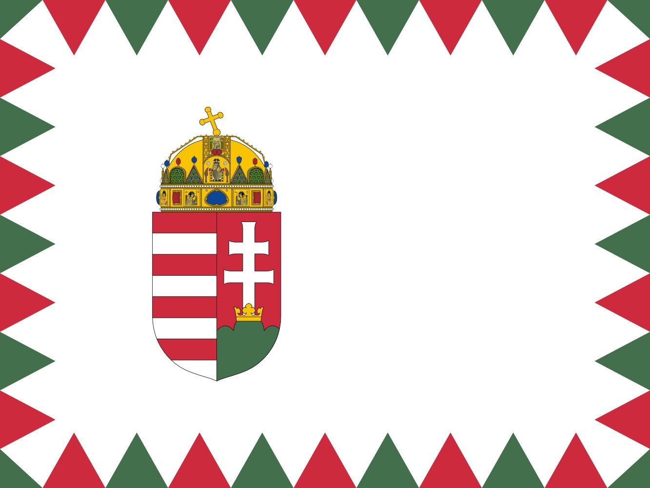 Drapeau XL Naval Ensign of Hungary pour remplacer un pavillon usé