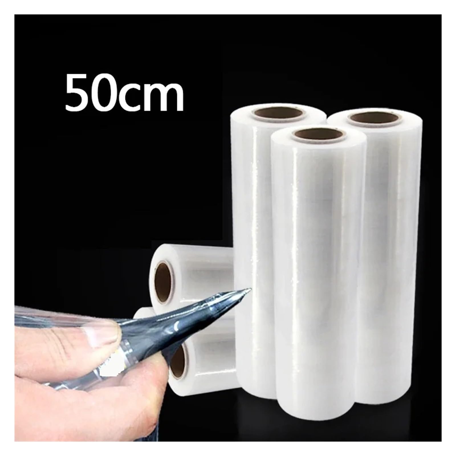 Film estensibile in PE | Prova interna bianca e involucro di conservazione fresca(50cmx450m 1pcs)