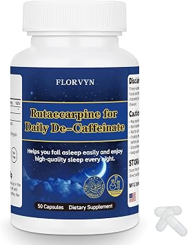 Rutaecarpine Supplement for Coffee Lovers De-Caffeinate, Naturally Derived Formula Supports the Bodys Caffeine Metabolism Non-Habit Forming, Helps Maintain a Calm & Relaxed State