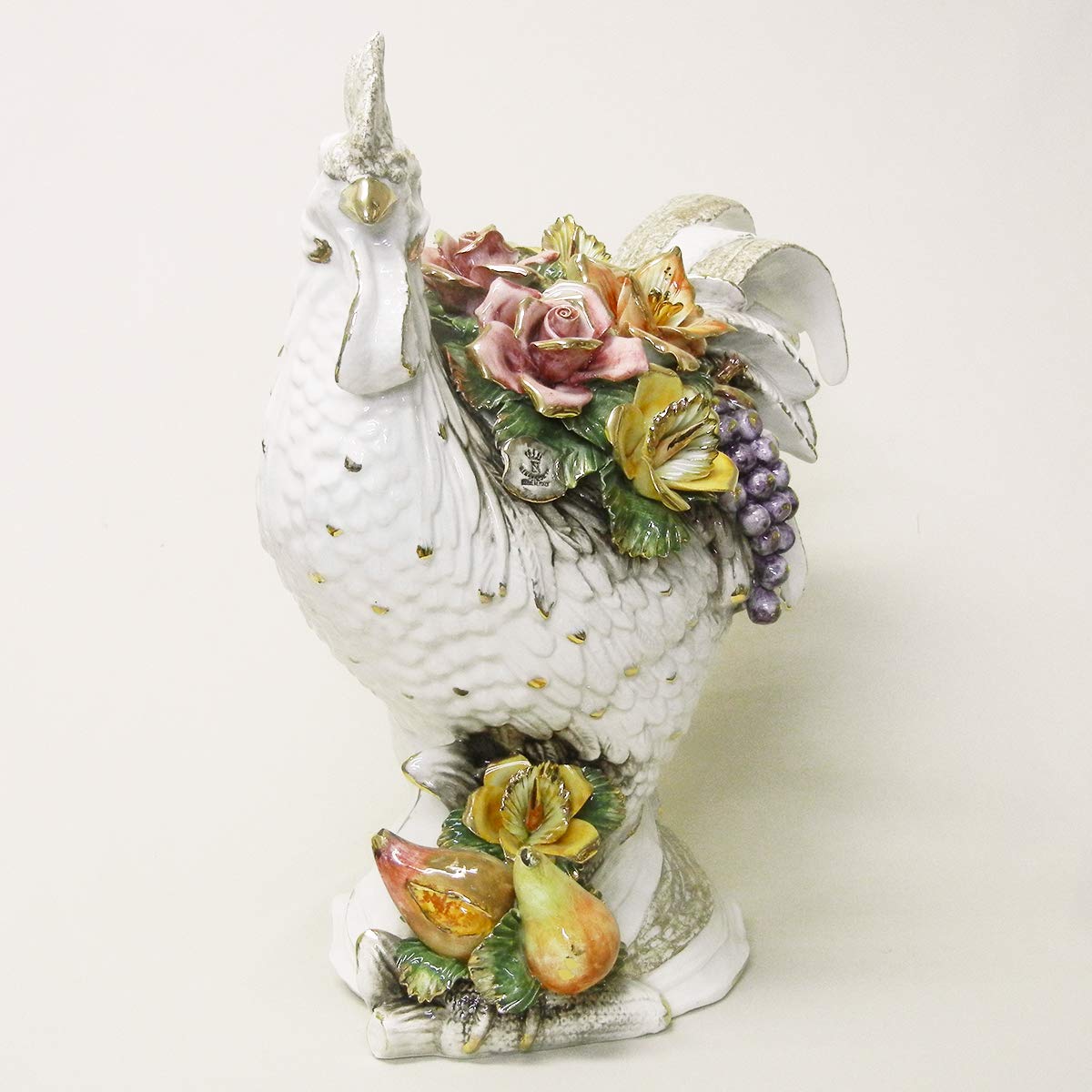 Amazon.co.jp: 【イタリア製 カポディモンテ焼き】陶花 H56cm / J8