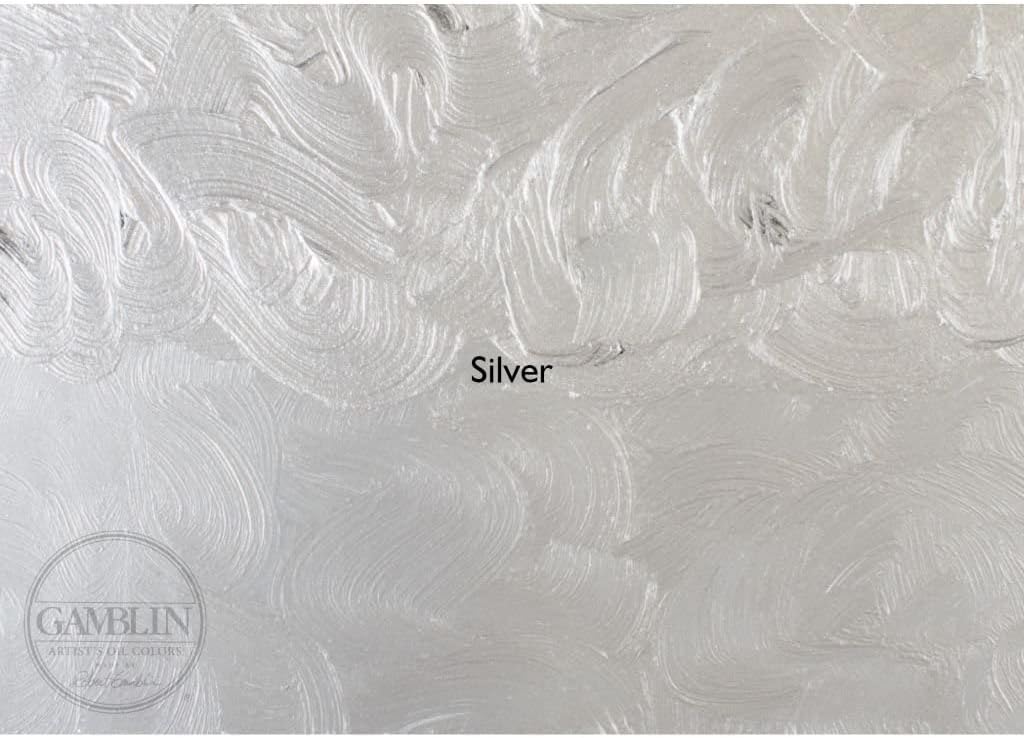 Gamblin Artist Oil Color - Silver - 150 ml Tube