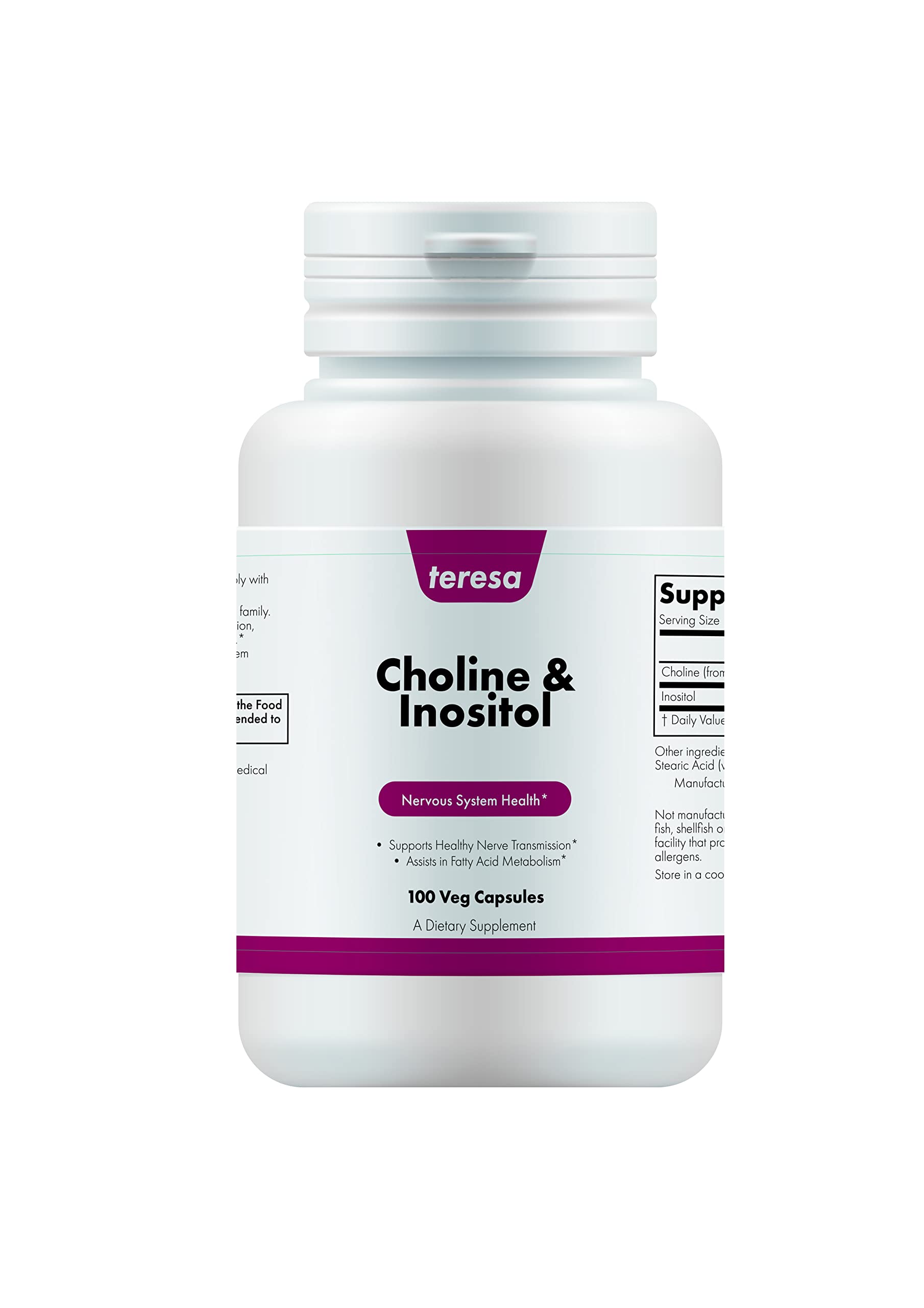 Teresa Choline & Inositol 250/250mg 100Vcaps
