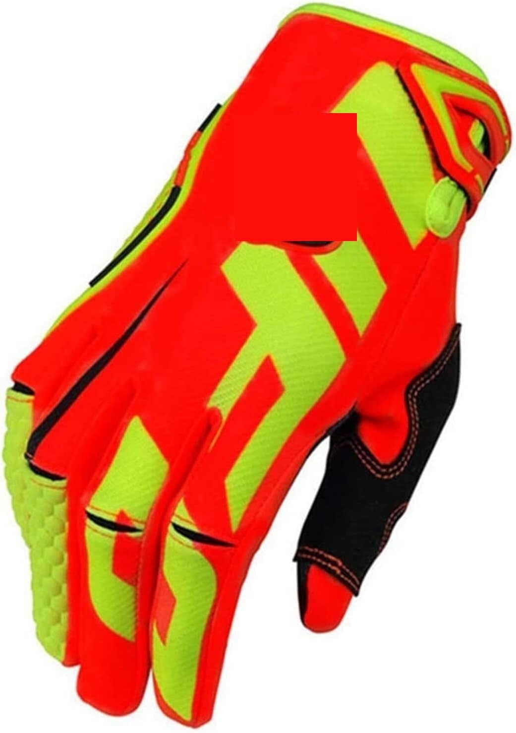 Guanti Bici Guanti for Fuoristrada Mountain Bike Fuoristrada Moto Sportive Auto da Corsa Guanti Palestra(Rot,S)