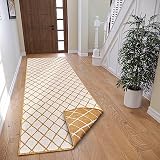 NORTHRUGS Malaga - Tappeto reversibile per interni ed esterni, tessuto piatto, design geometrico, certificato Öko-Tex, resistente alle intemperie e ai raggi UV, per balcone, terrazza, giardino, ocra,