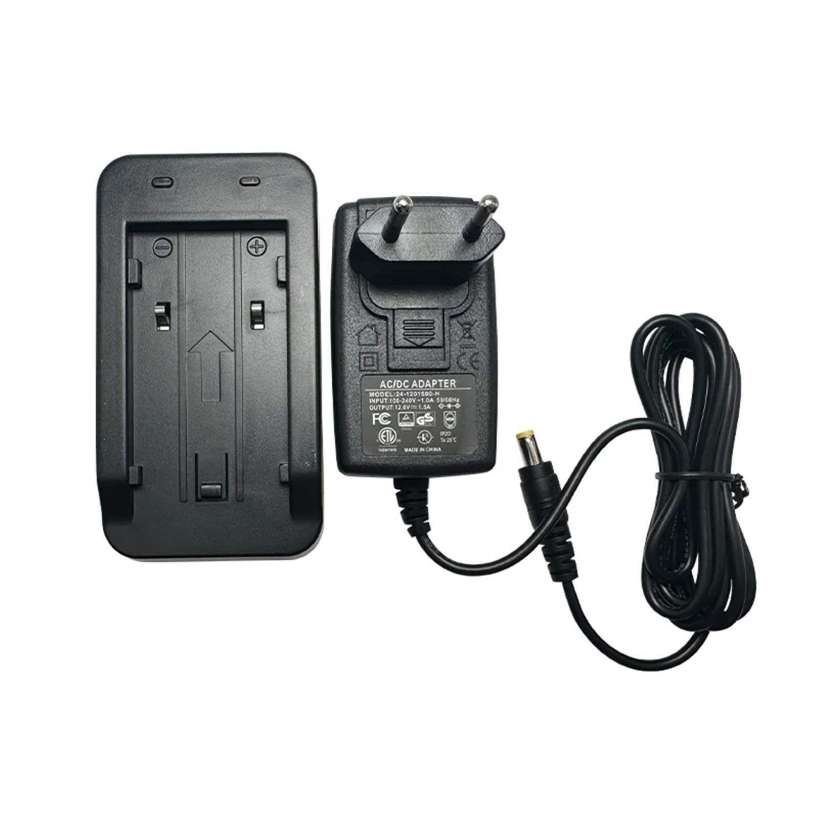 ZCH302 Caricabatterie Compatibile con ZBA302 ZBA301 Batteria for ZT20/20R/30R Zoom 20/30/35PRO(2 Plug)