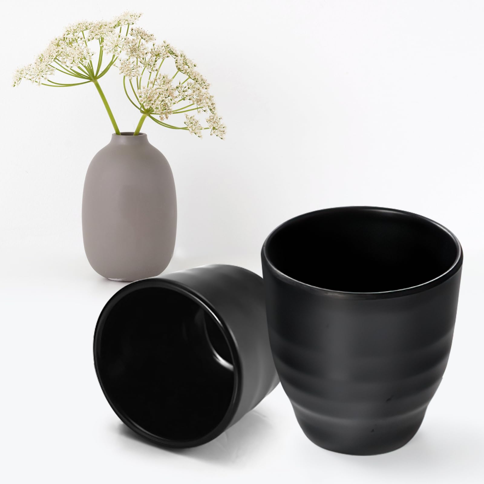 Amazon.com | Generic Plastic Japanese/Chinese Tea Cup, Black Matte