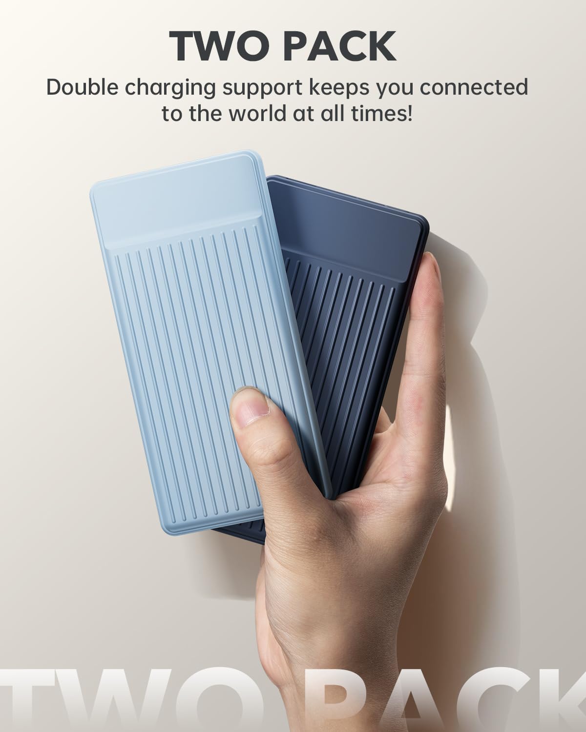 Power Bank 10000 mAh, 2 Pezzi 22.5W Power bank Ricarica Rapida PD3.0 QC4.0, USB-C Ingressi e Uscite PD20W, Caricatore Portatile Compatibile con iPhone 15 14 13 Pro Max Samsung S23 S22 Airpods